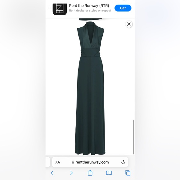 NWT Rent the Runway Outlet sale Carven Forest Green dress - Picture 4 of 10
